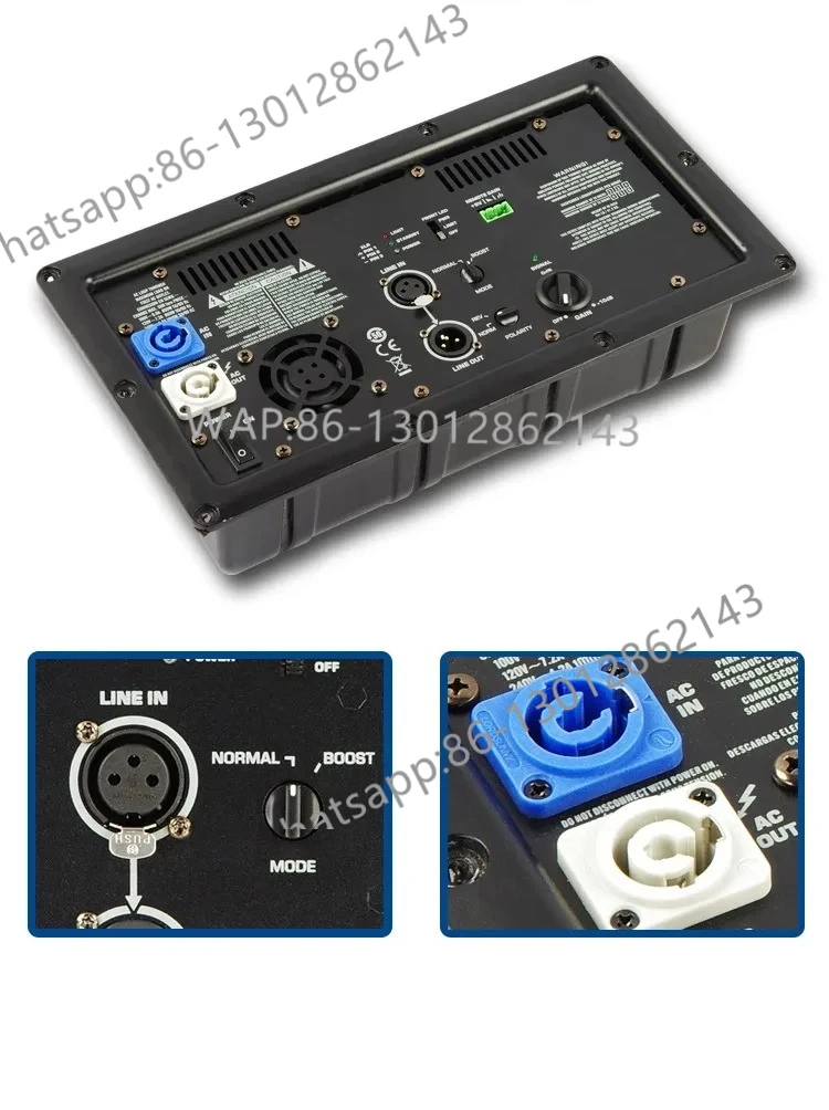 15 Inch and 18 Inch Professional Performance Active Speaker, Bass Digital Amplifier, Rear Panel Module, Subwoofer