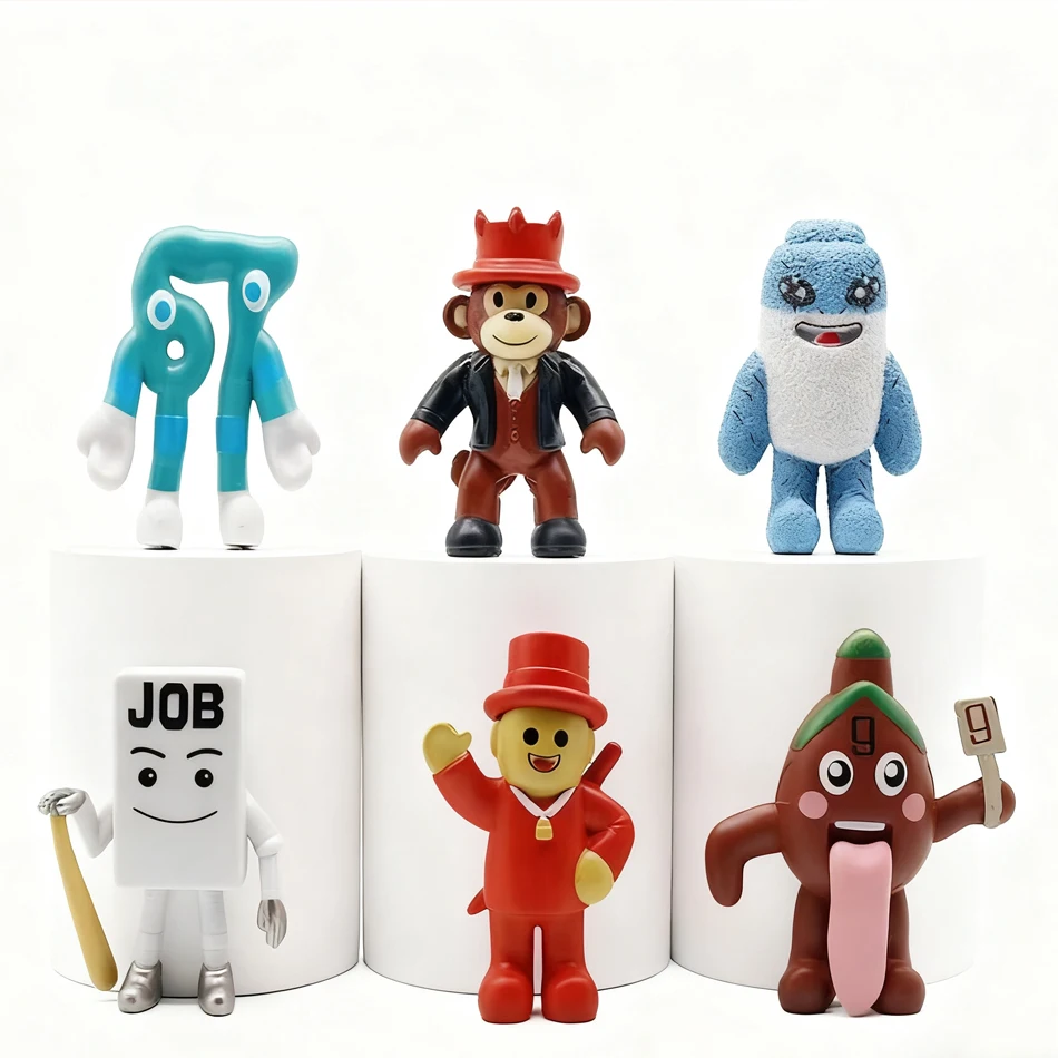 2026 Steal A Brainrot Cute Figurine 6/8pcs/Set No.9 House Anime Figure Toy Game Peripherials Dolls Anime Toys Christmas Gifts