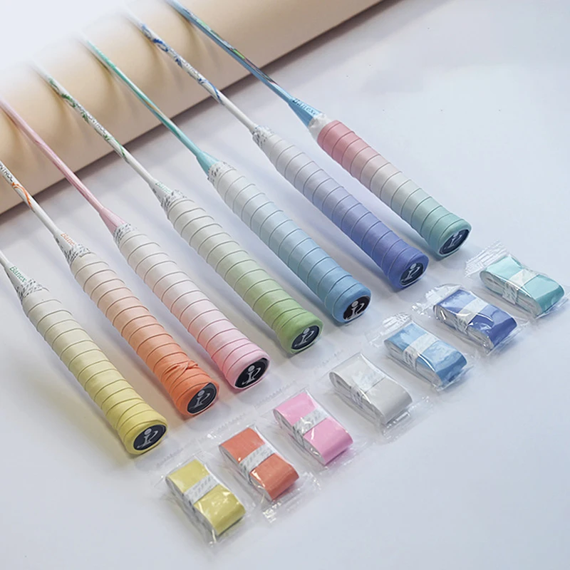 

1Pc Gradient Overgrip Non-slip Sweat-absorbent Badminton Racket Grip Handle PU Winding Tape Badminton Accessories