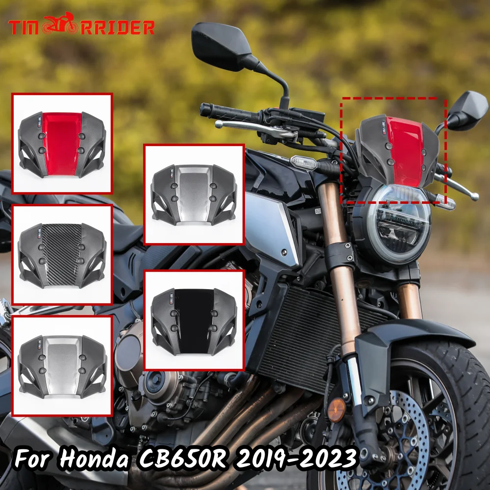 

Motorcycle Windscreen Windshield Fairing For Honda CB650R 2019-2023 2022 2021 2020 Wind Shield Screen Deflector Accessories