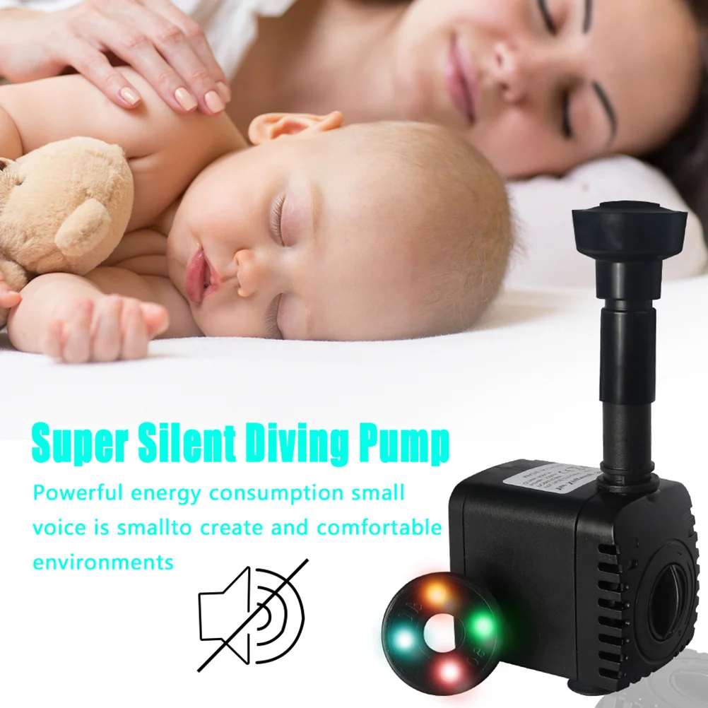 

1 комплект, погружной насос, 8 Вт, светодиодный циркуляционный аэрация, садовый фонтан, пруд, аквариум, насос для птиц, насадки для ванны, удлинители, ABS