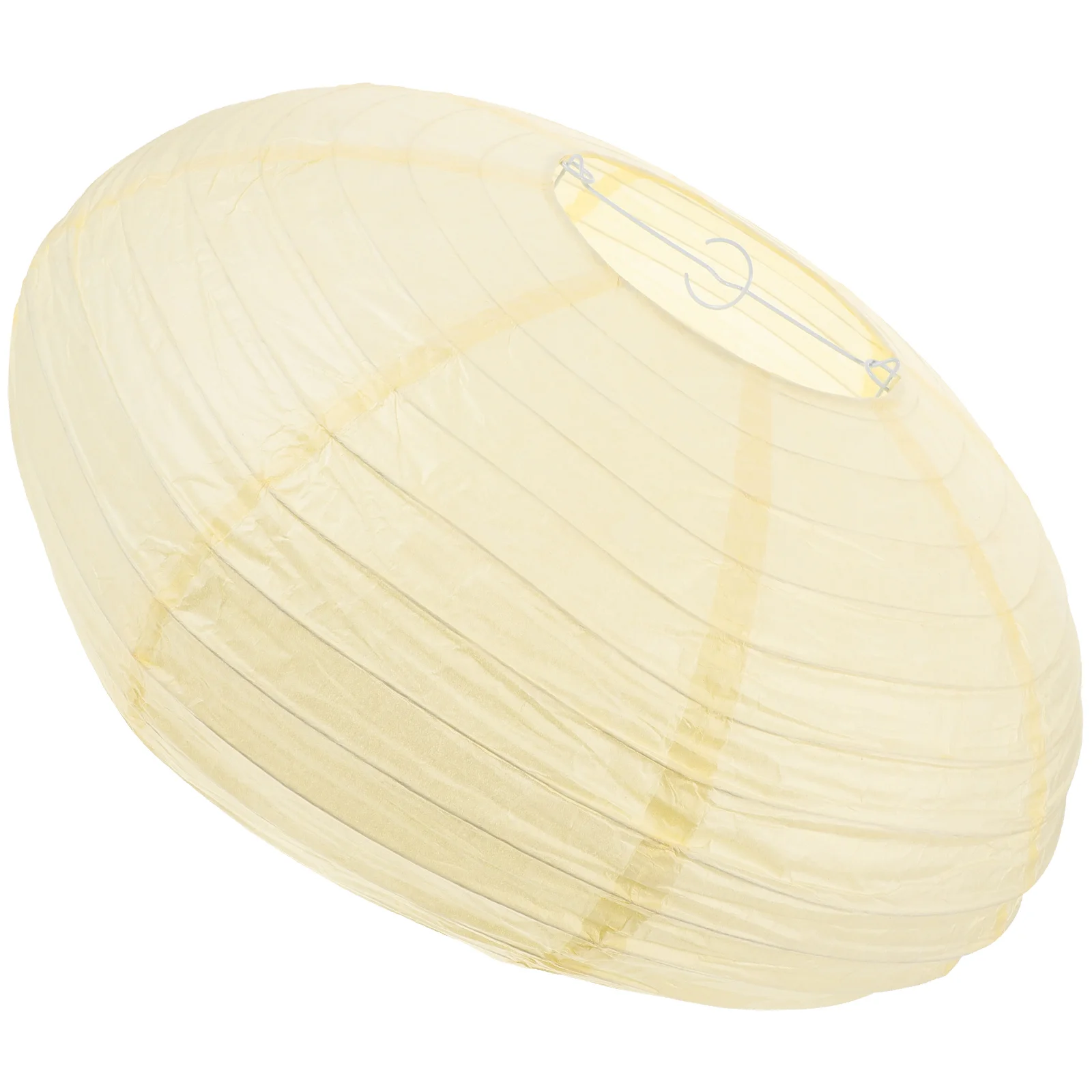 Abat-Jour Rond Ovale Couleur Riz, Pendentif, Style Chinois et Japonais, Lustre, 40cm