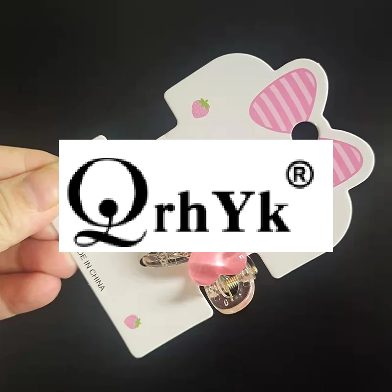 

50 шт. милых картонных карточек с бантиками и клубничками для демонстрации аксессуаров для волос для девочек, упаковочные карточки, розничные бирки