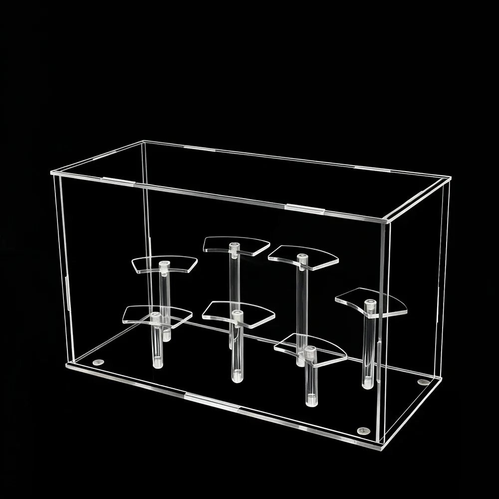 yesClear Display Box for Figure Doll Acrylic Blind Box Toy Display Stand Action Fingures Organizer Removable Storage Shelves