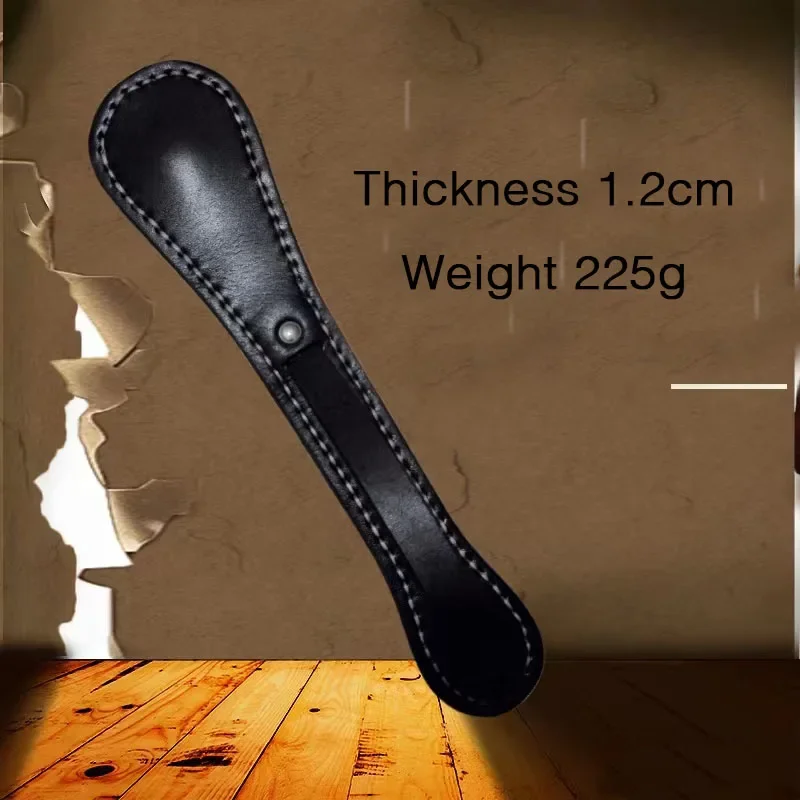 Classic Boston Leather Racket Multi-function Self-defense Cowhide Contains Lead Block Portable Tactical Tool