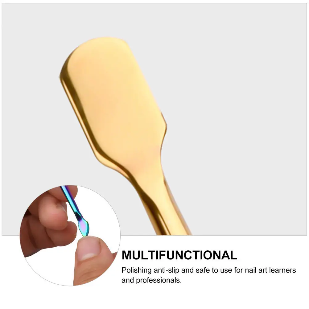Kit de soins des ongles Premium, 6 pièces, coupe-cuticules, dissolvant de peau morte, râpe poussoir, polissage, Anti-usage pour débutants