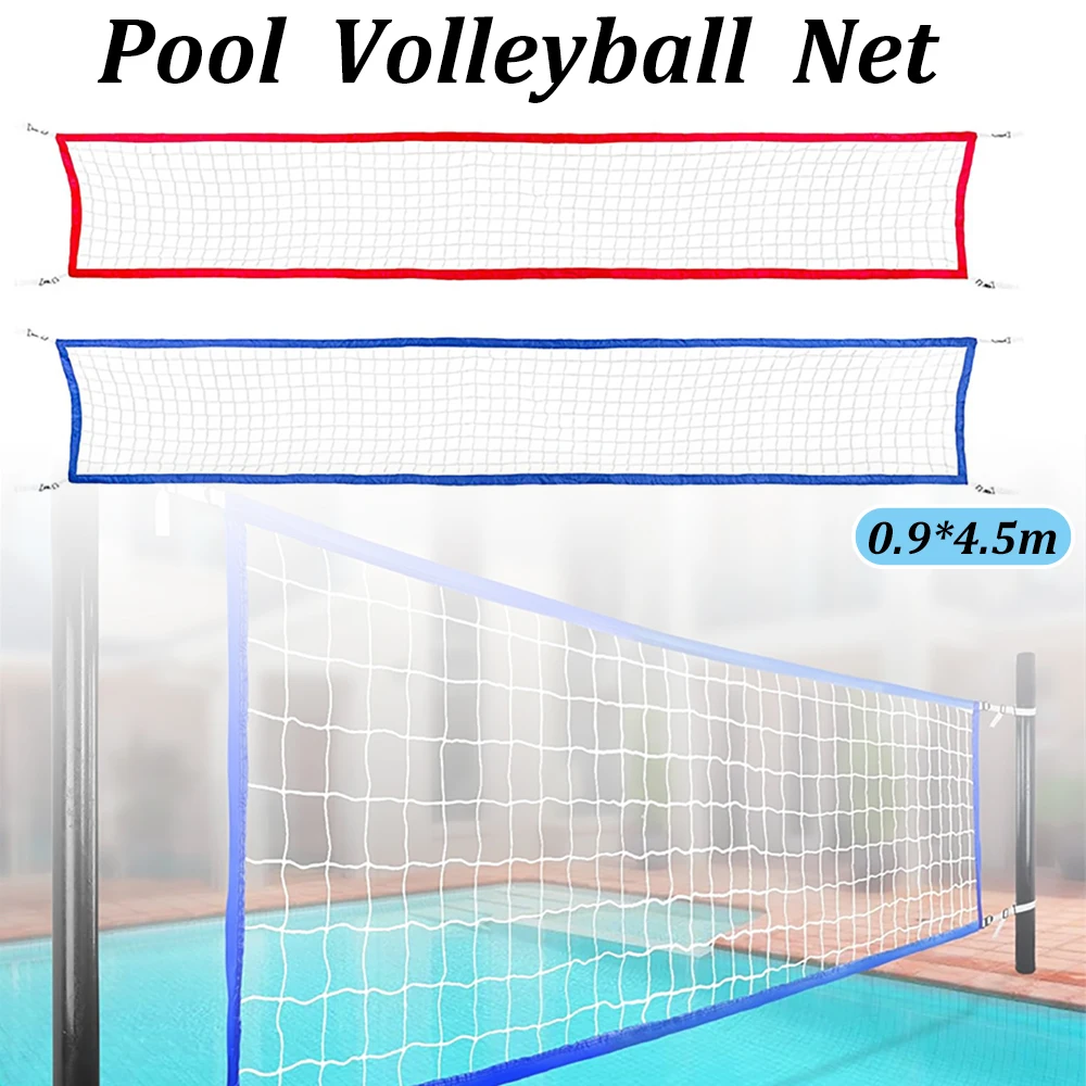 Red de voleibol de repuesto, red de entrenamiento plegable para juegos de piscina creciente para adultos y familia, flotadores de piscina de verano, fiesta