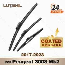 LUTEHIL's Silicone Front & Rear Wiper Set For Peugeot 3008 Mk2 2017 - 2023 2018 2019 coated windshield wiper blade 28