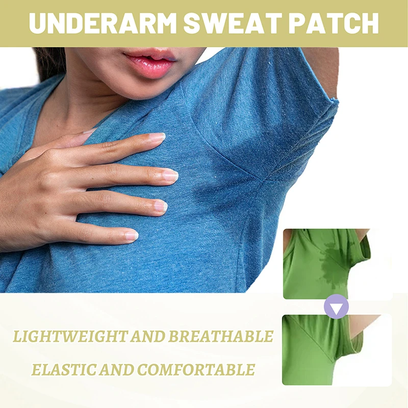 12Pcs Deodorizing and Sweat Absorbing Patch Disposable Absorbent  Deodorant Armpit Patch Underarm Armpit Sweat Pads