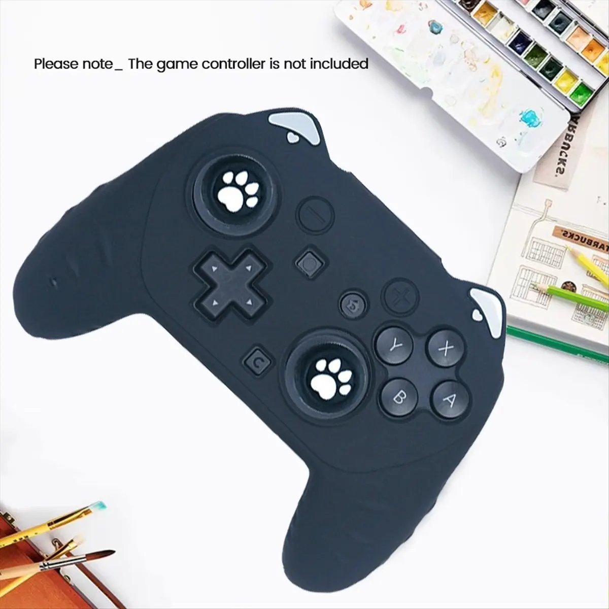 

For 2 Pro Cat Controller Skin Grips Set Anti-Slip Sweat-Proof Tight Fit Comfortable Game