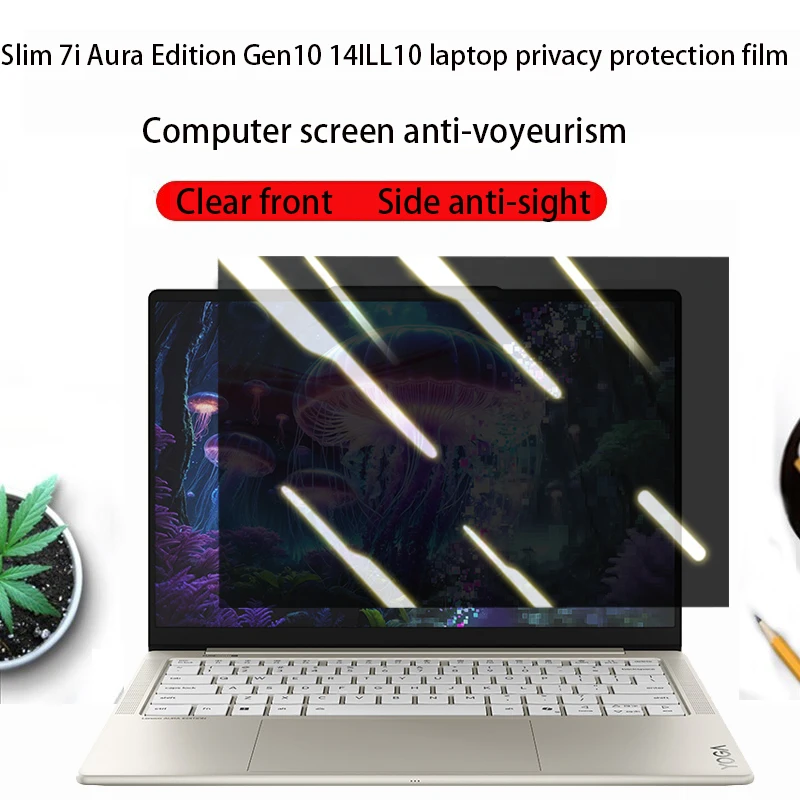 

For 2025Lenovo Slim 7i Aura Edition Gen10 14ILL10 Laptop Privacy Protection Film Computer Screen Anti-Visit Film Anti-Reflection