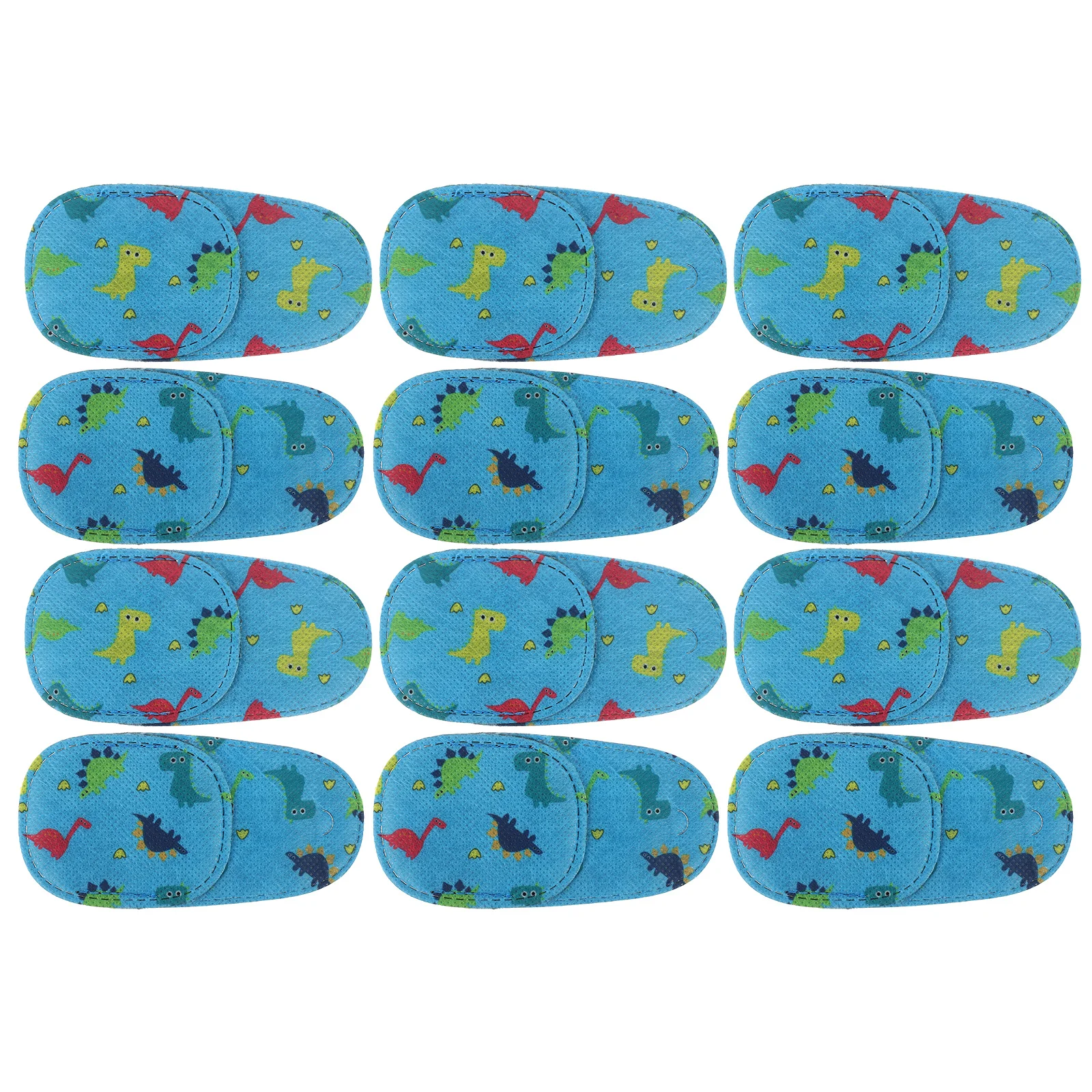 12Pcs Cartoon Eye Patches Elastic Soft Breathable Children Single Eye Covers for Strabismus Correction Cover for Glasses
