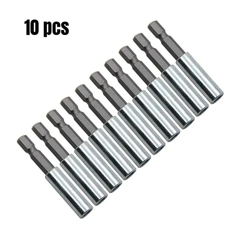 5-10pc 60mm Hex Shank Extended Connecting Rod 1/4 Quick Change Batch Head Joint Electric Tool Accessory Set