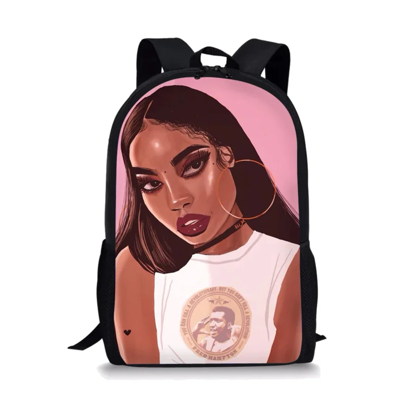 Mochila con estampado de Reina negra africana para niñas y niños, bolsa escolar para niños, mochilas de almacenamiento para adolescentes, mochilas de viaje informales para mujeres y hombres