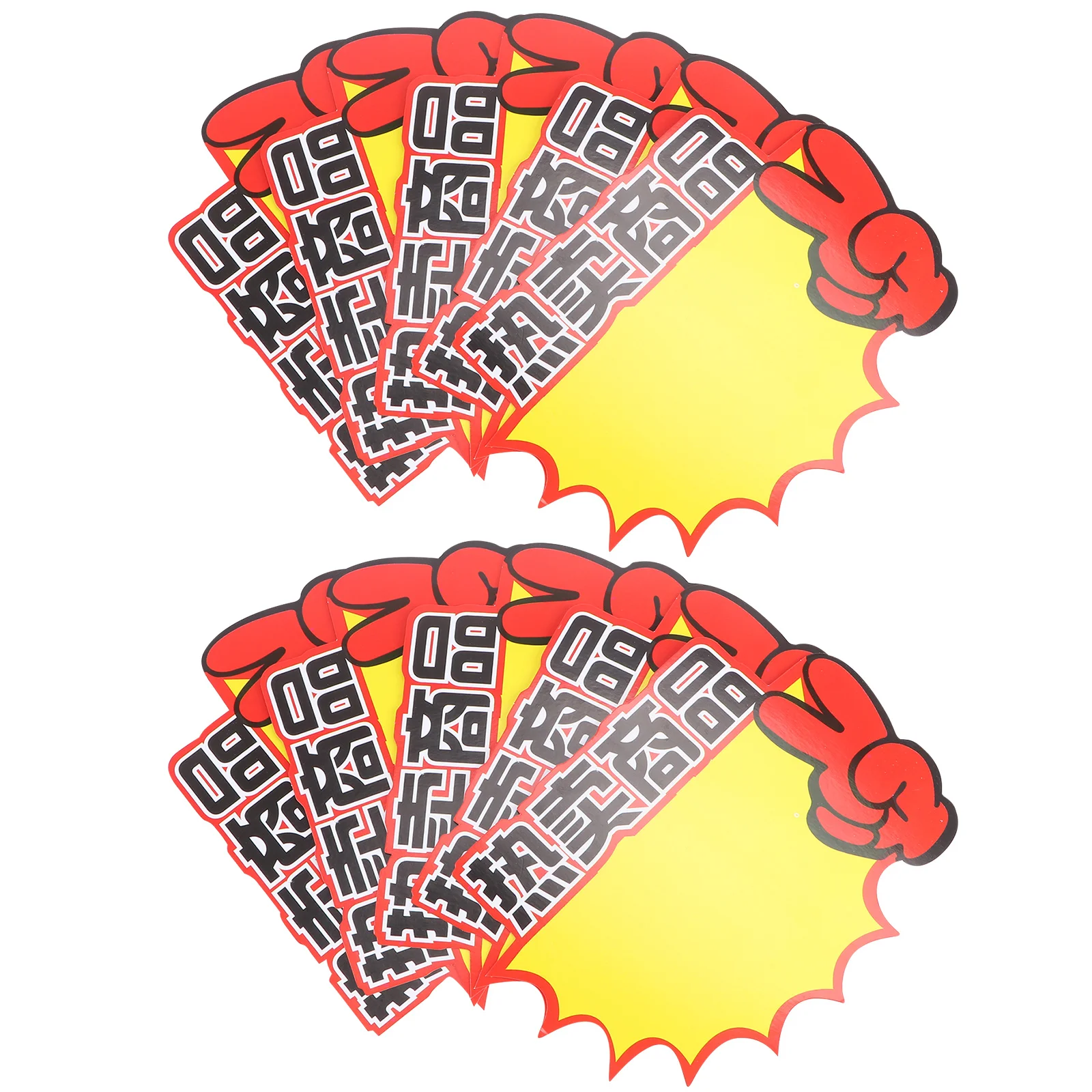 

100Pcs Paper Price Tags Bright Color Practical for Supermarket Grocery Store Easy to Use Clips Paper Price Tag for Goods