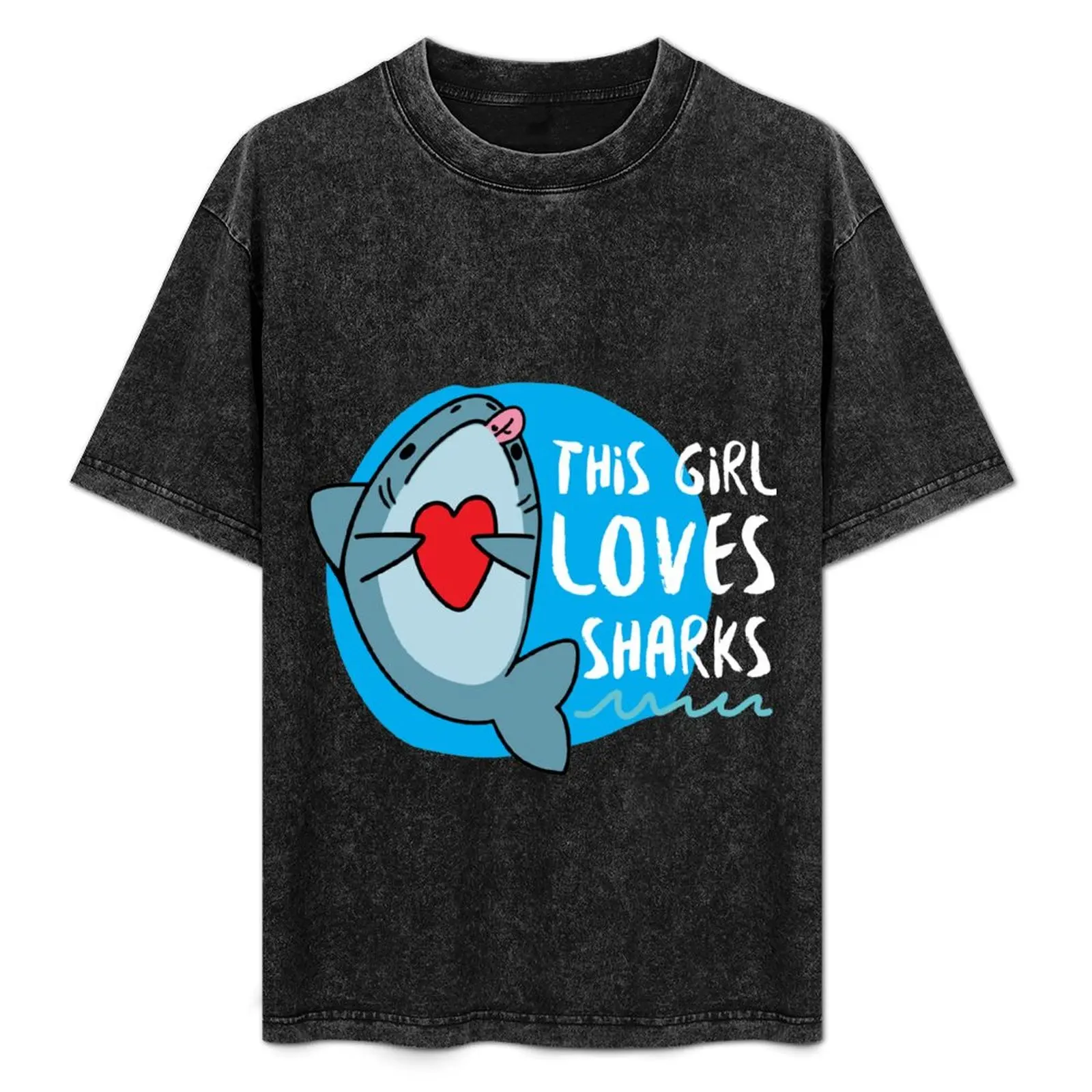 

This Girl Loves Sharks T-Shirt Dry Fit Running Short Sleeve Top