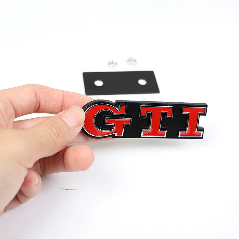 1Pcs Car Emblem Sticker Auto Front Grille Badge Decoration For Volkswagen GTI R-Line R Polo T5 Golf Passat Scirocco Jetta Tiguan