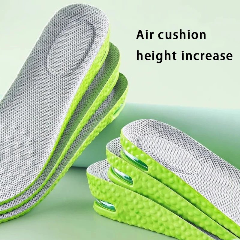 1Pair/2Pair Height Increase Sports Insole Air-Cushioned Shock-Absorbing Insoles Men Women Breathable Comfort Insoles, image 6
