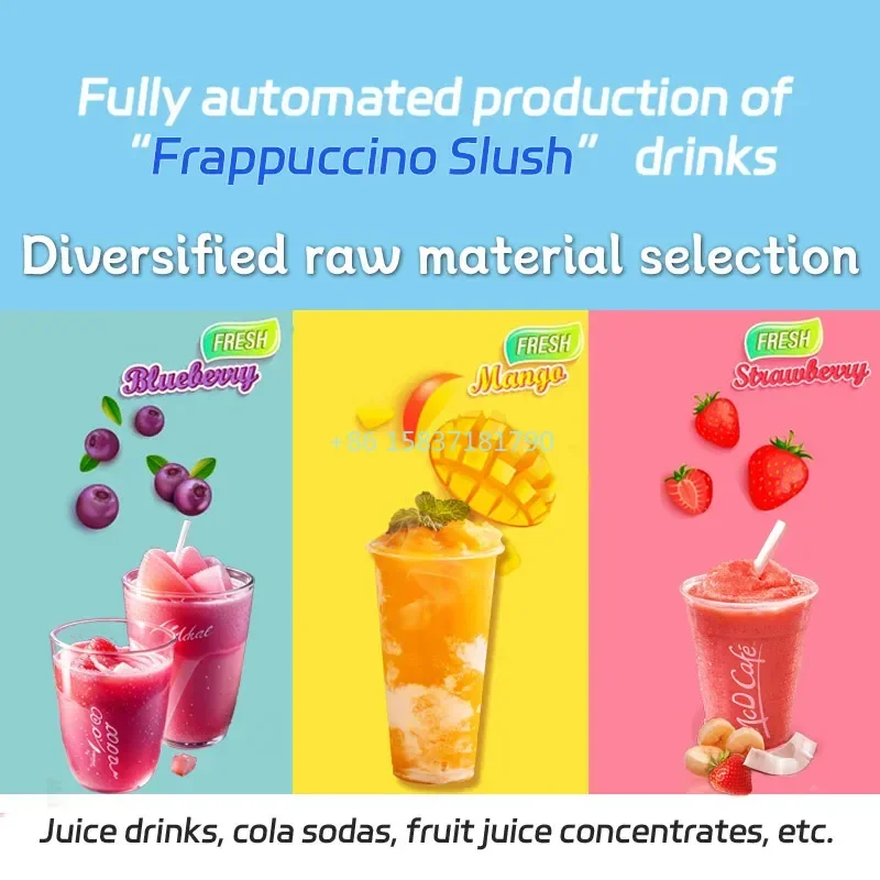 High Quality Slush Making Vending Machine 30 Seconds Quick Production Commercial Cold Drink Smoothies Slush Ice Making Machine