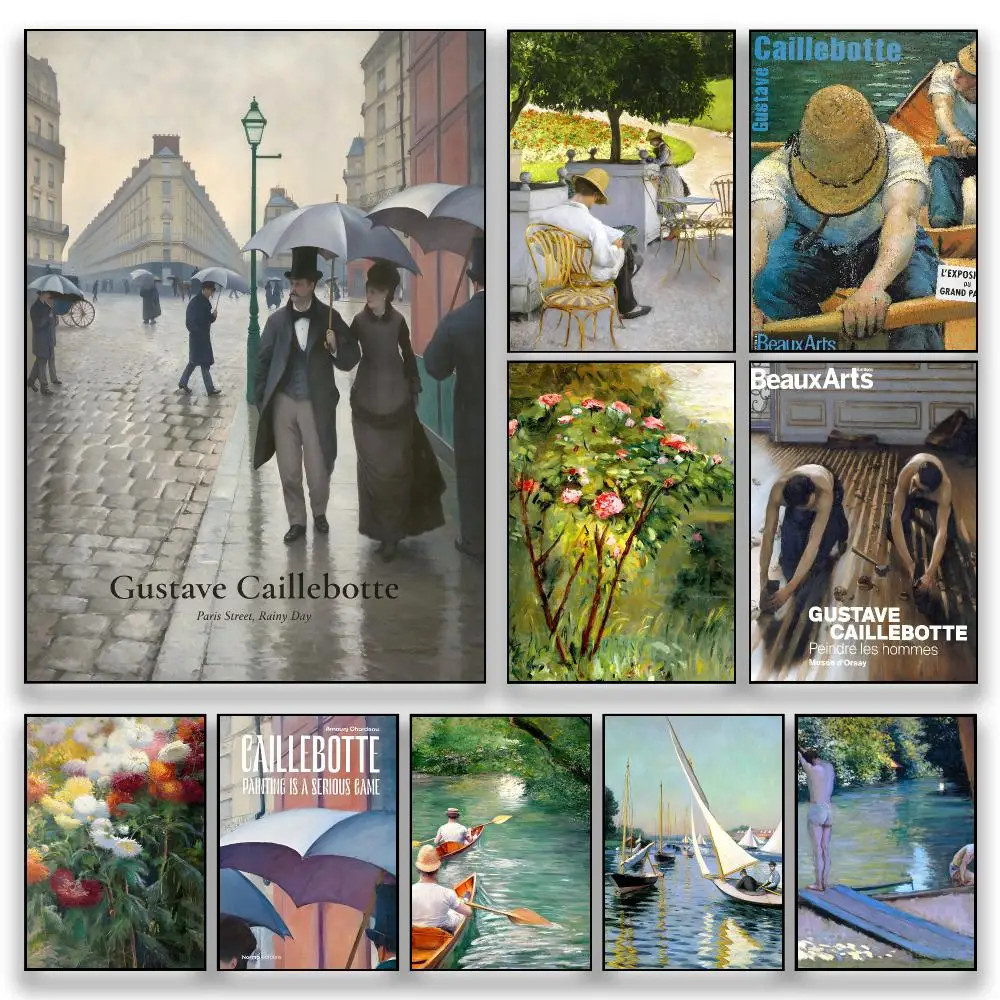 Artist Refined G-Gustave Caillebotte Poster HD Wall Decor for Bedroom Living Room Dorm Bar Cafe Gift