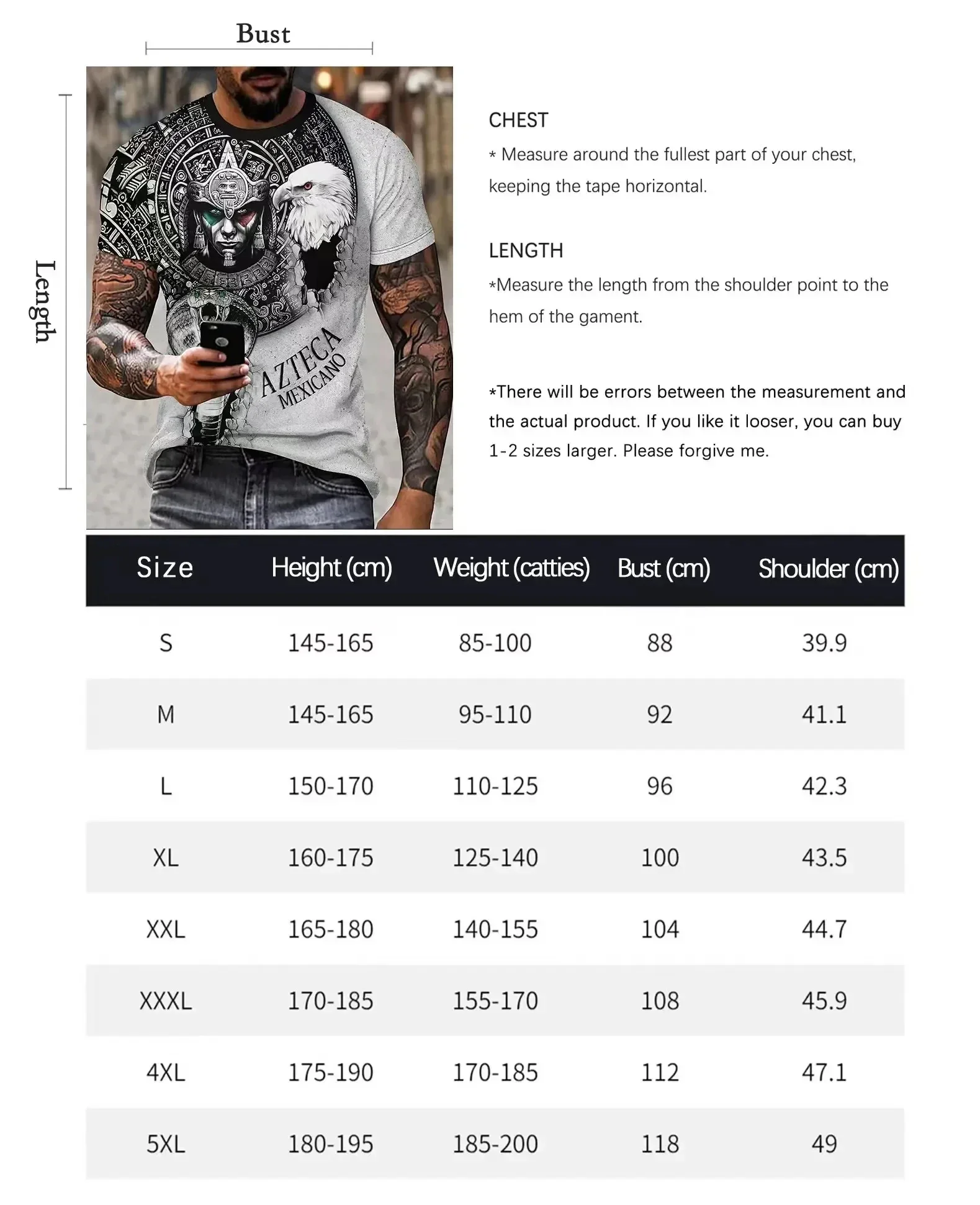 New Fashion Misfits Punk Style Tshirt Retro Street Skull Pattern Men's T-shirt