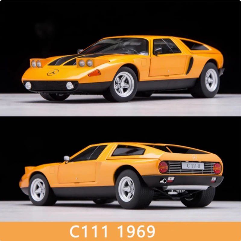 

NOREV 1:18 Scale C111 1969 Concept Car Sports Car Simulation Alloy Model Static Display Collectible Toy Gift Souvenir Decoration