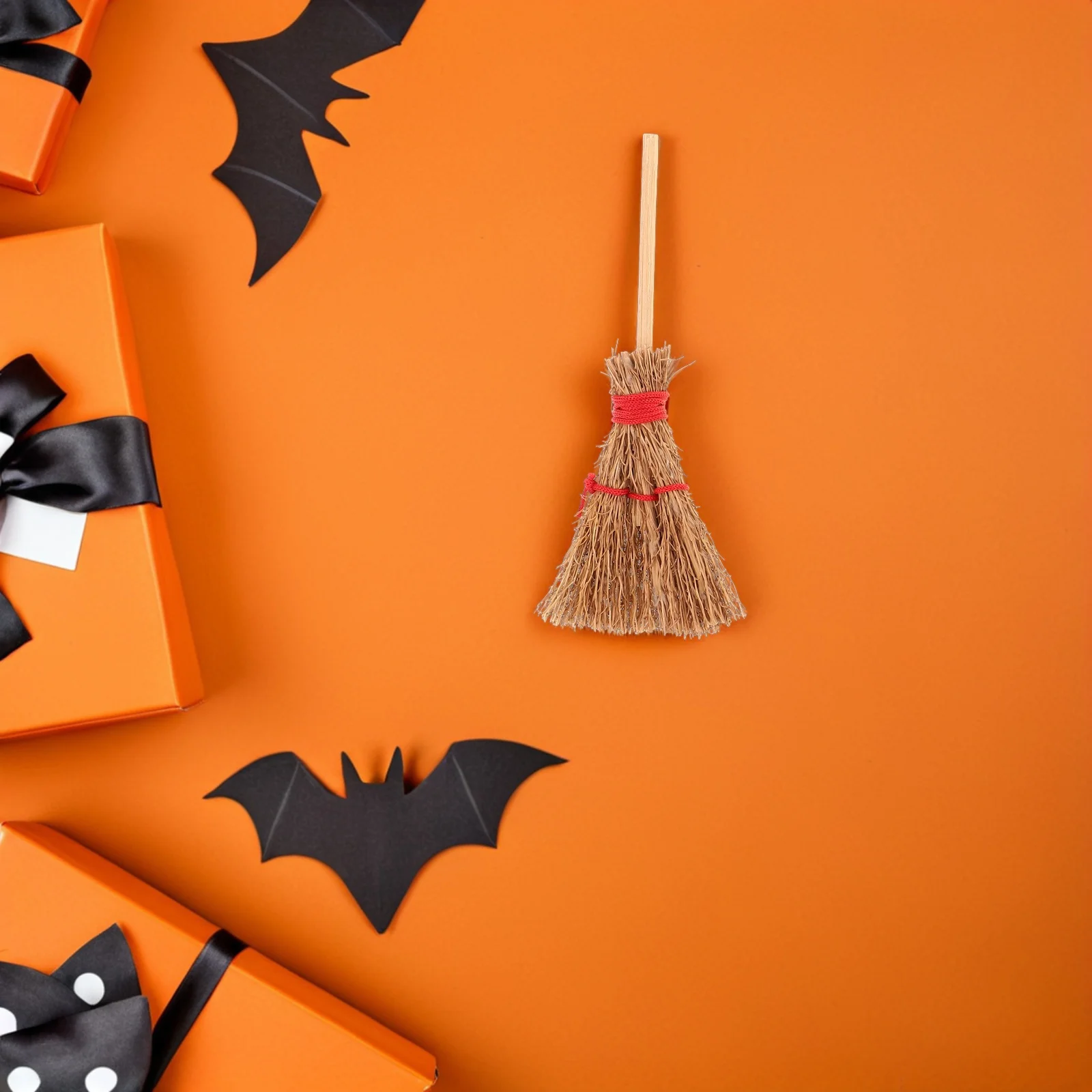 

12 Pcs Broom Minature Decor Artificial Dollhouse Accessories Props Furniture Miniature Wooden Decorative