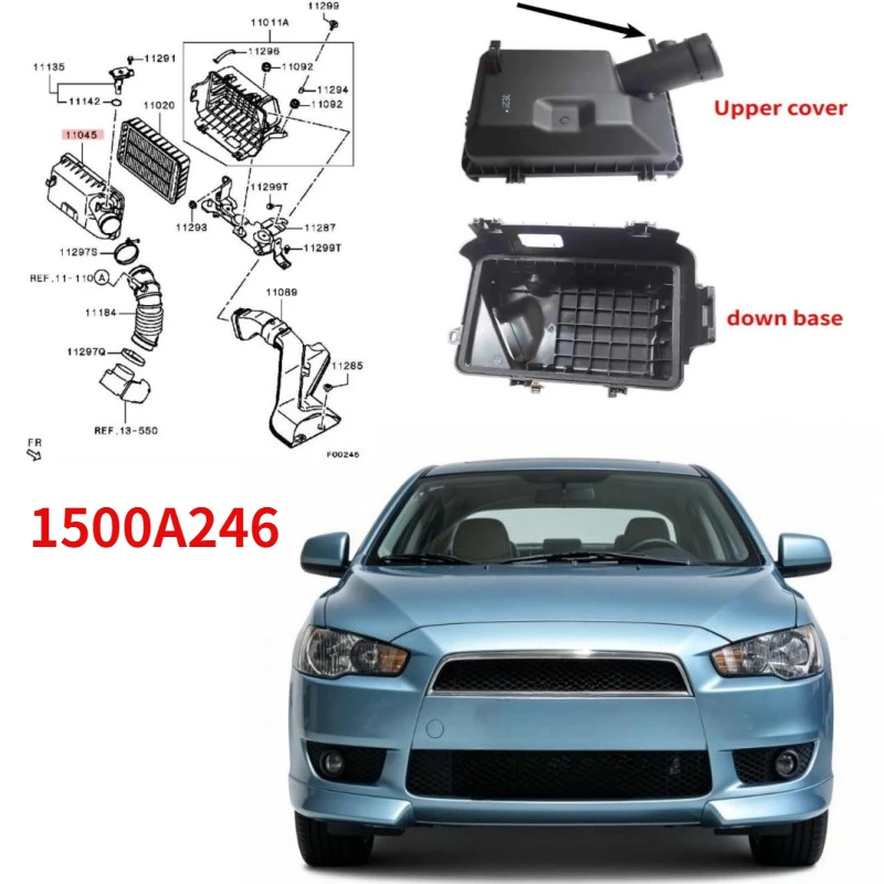 1500A246 for Lancer CY 2007-2012 Air Filter Box shell for Asx GA 1500A021 shell  for Outlander Cw 1 Pcs Up or Down shell