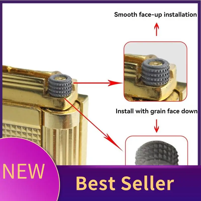 

B46C 2 шт. стальные круги для зажигалки Dupont L2, запасные аксессуары для внутреннего ремонта, шлифовальные круги