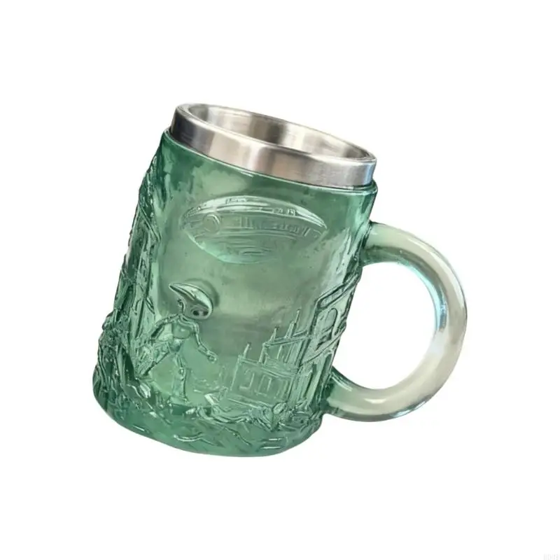 

Science Fiction Themed Mug for Coffee Beer and Beverages Drinking Cup with Nonslip Base for Home Office Travel B03E