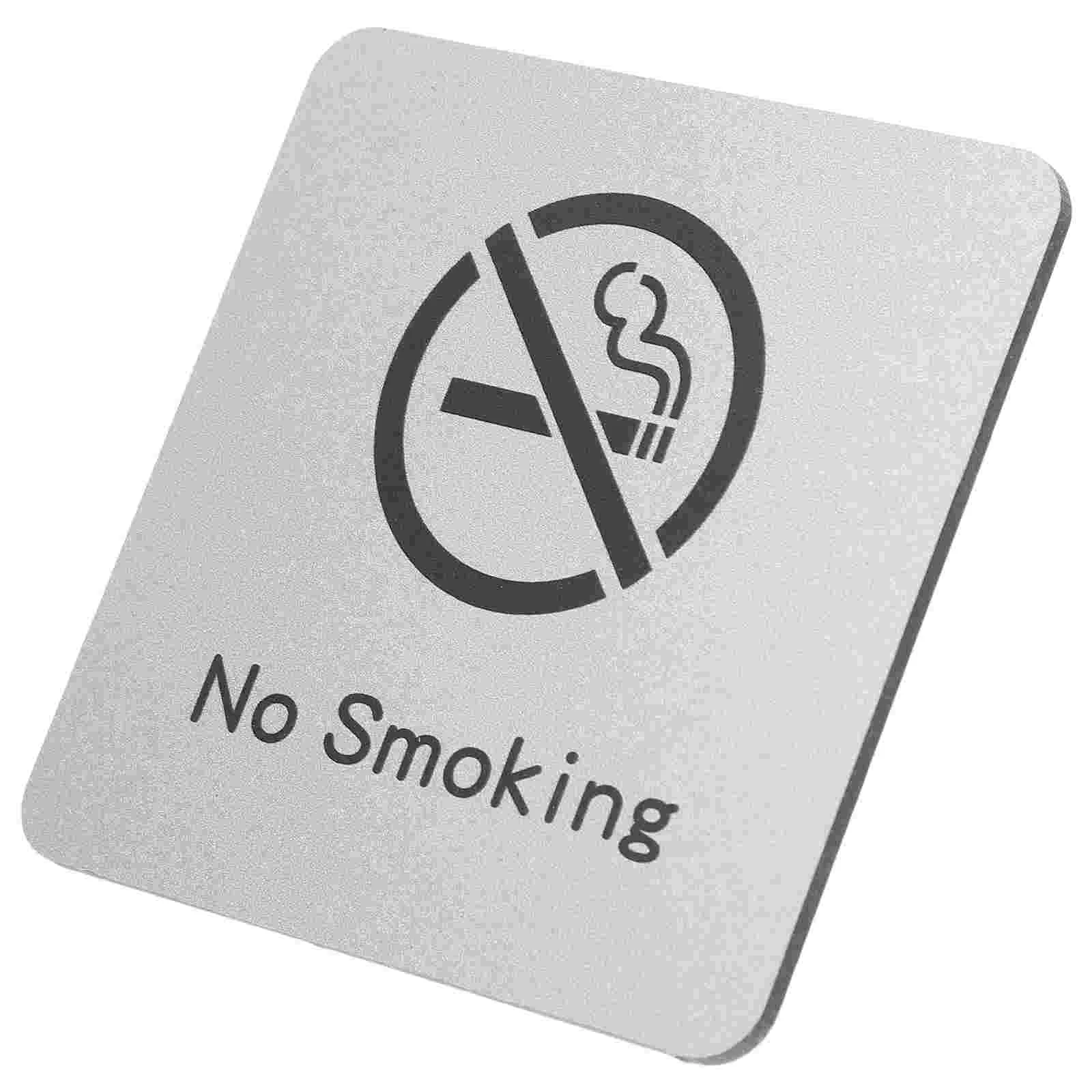 No Smoking Sign Tips Badezimmertür-Dekorschilder für Unternehmen, Aluminium-Verbundplatte, Büro