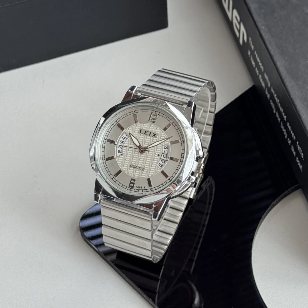 بسيطة رجال الأعمال الفولاذ المقاوم للصدأ ساعة كوارتز العلامة التجارية ساعات رجالية رجل التقويم ساعة يد رياضية ساعة الذكور reloj hombre