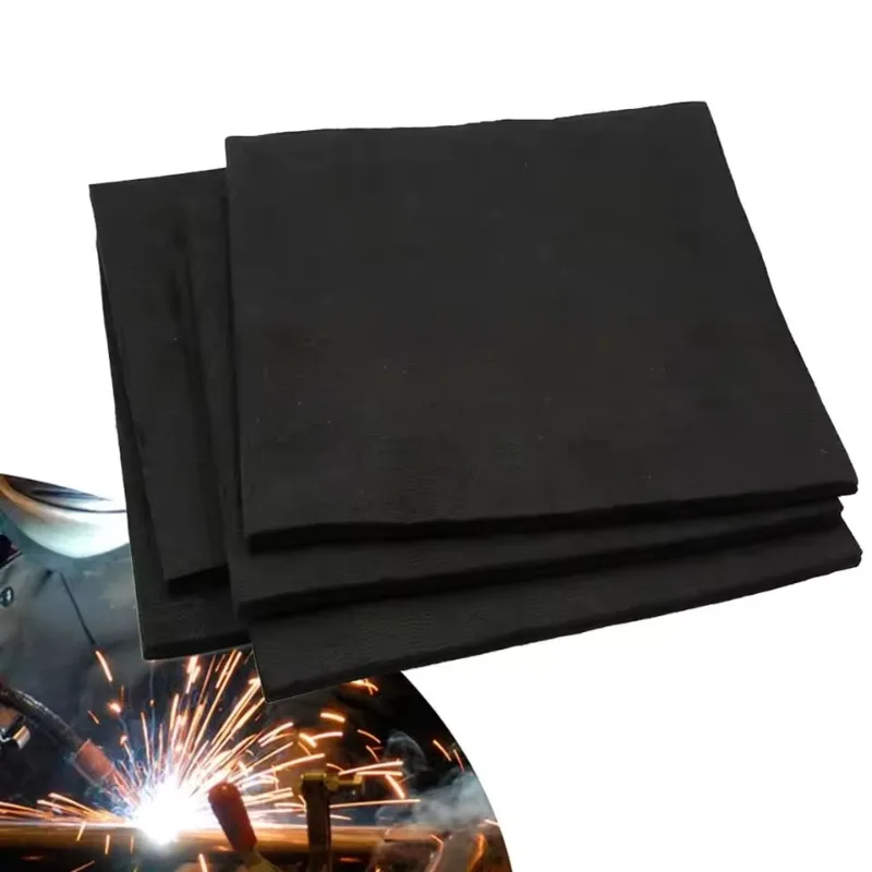 

Welding Fireproof Cotton Felt Flame Retardant Welding Insulated Blanket Cuttable Fiber Fire Retardant Insulation Welding Mat Pad