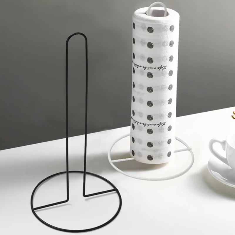 Iron Kitchen Roll Paper Towel Holder Bathroom Paper Towel Holder Dining Table Vertical Napkin Holder Kitchen Storage Rack