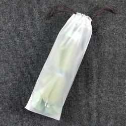 White Translucent Drawstring Umbrella Frosted Storage Bag Portable Children Outdoor Umbrella Scratch-Proof Dustproof EVA Cover