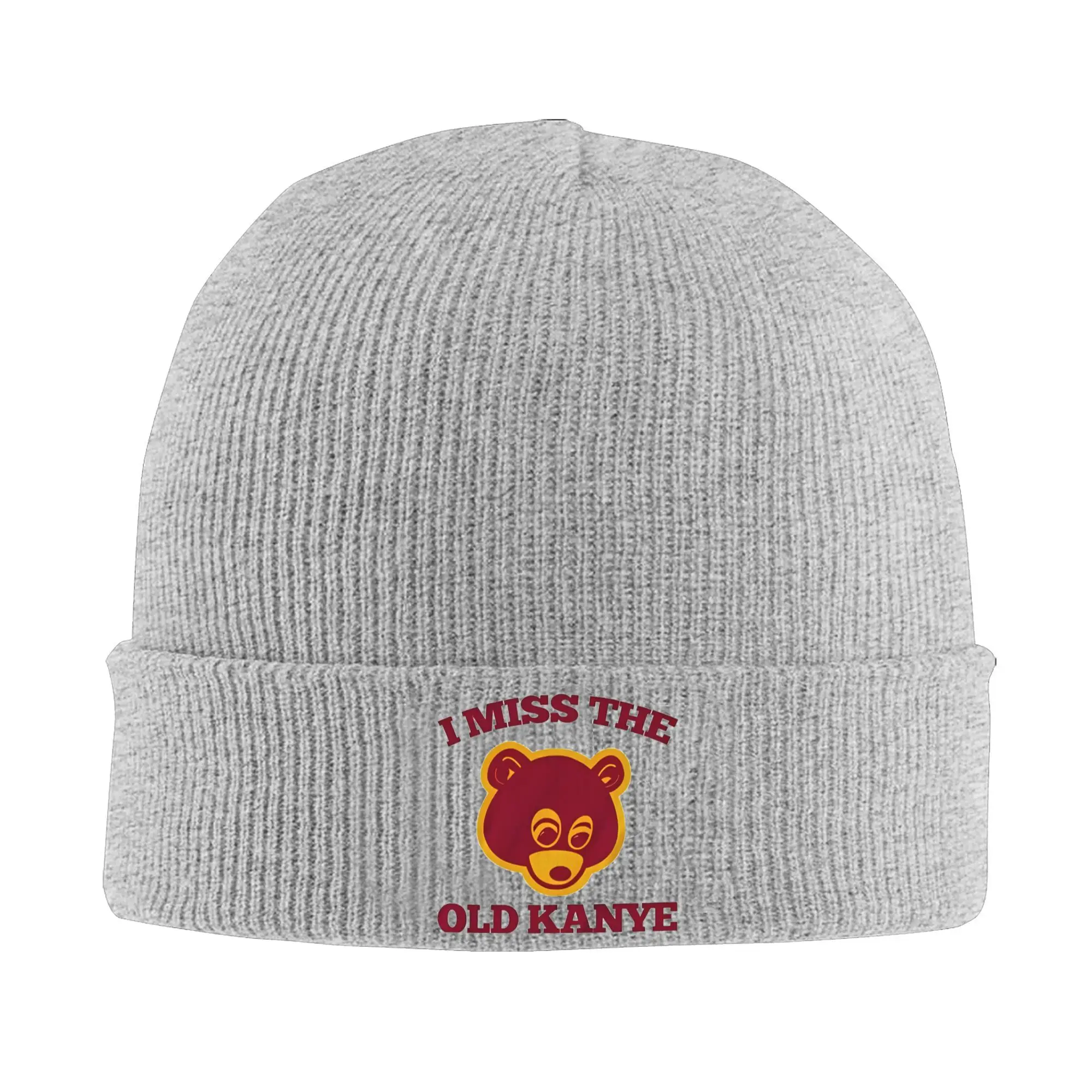 

Men Women Cuff Beanie I Miss The Old Kanye West Accessories Winter Warm Knitting Skull Cap Bonnet Hats