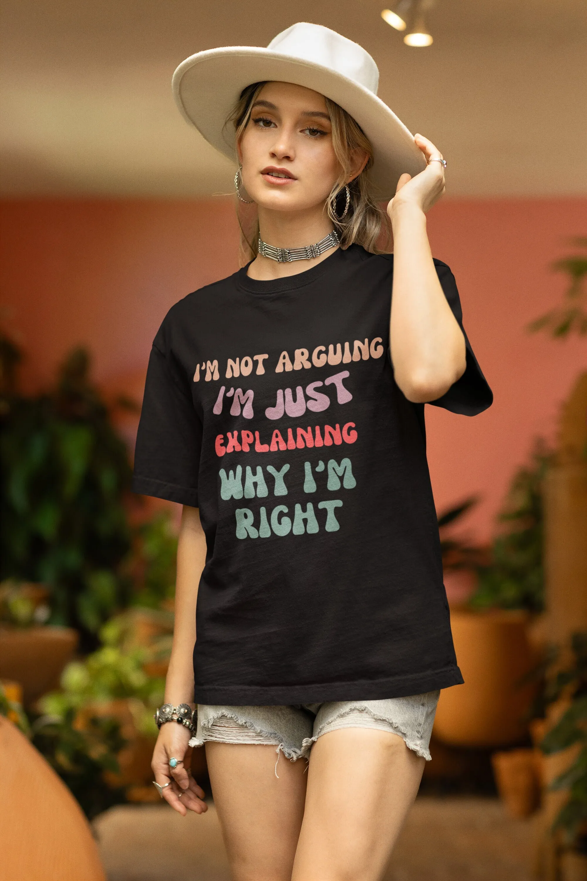 

Sarcastic T Shirt with I m Not Arguing Quote Fun Conversation Starter Tee Ideal Gift for the Know It All Gift for Her