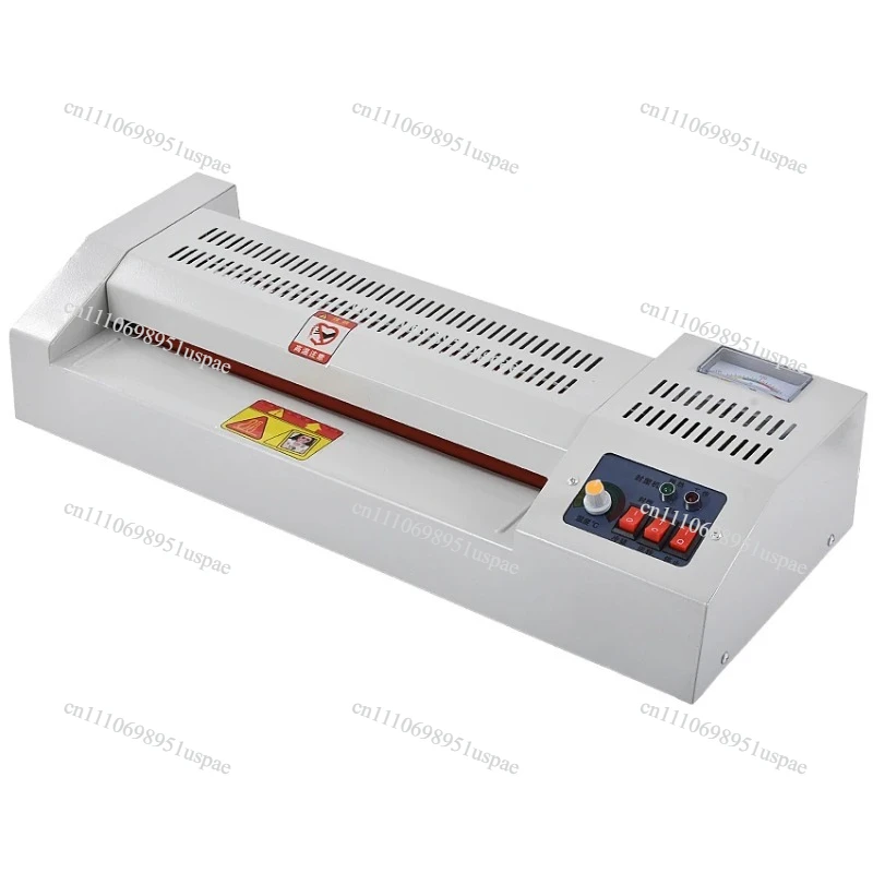 320A1 Level Adjustable Temperature Metal Laminator Hot and Cold A3 Photo A4 Laminating Machine for Office/Home 4 Rollers 320mm