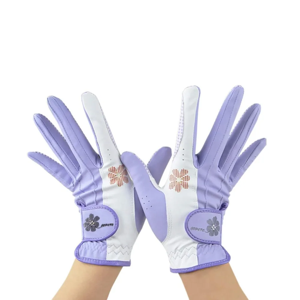 

A Pair Anti-slip Golf Gloves Enhanced Grip Breathable Women’s Golf Glove Comfortable Soft Flex Golf Accessories for All Weather