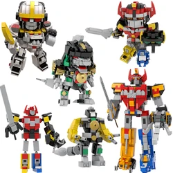 Morphin Deformation Mecha Rangered Bricks MOC Powered Dinosaur Team Robot Figure Building Blocks Kit For Megazord Kid Toys Gift