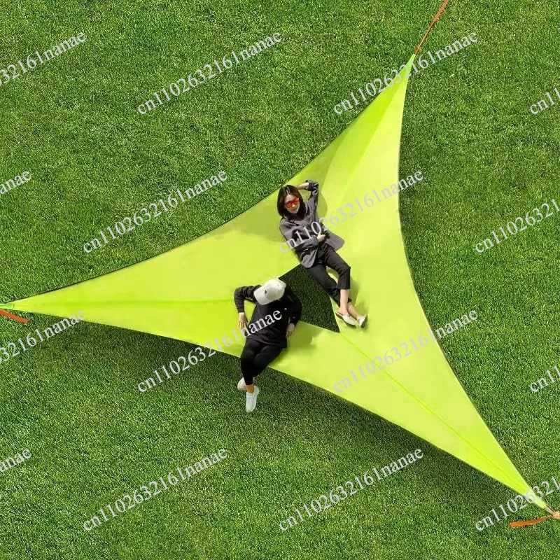 Triangle Hammock Portable Camping Multiplayer Four Corner Hammock Outdoor Camping