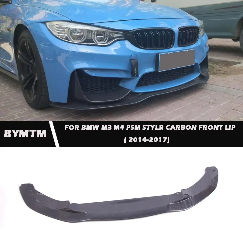 

PSM Style Car Bumper Carbon fiber Front Lip Spoiler Fit For BMW F80 M3 F82 M4 14-17