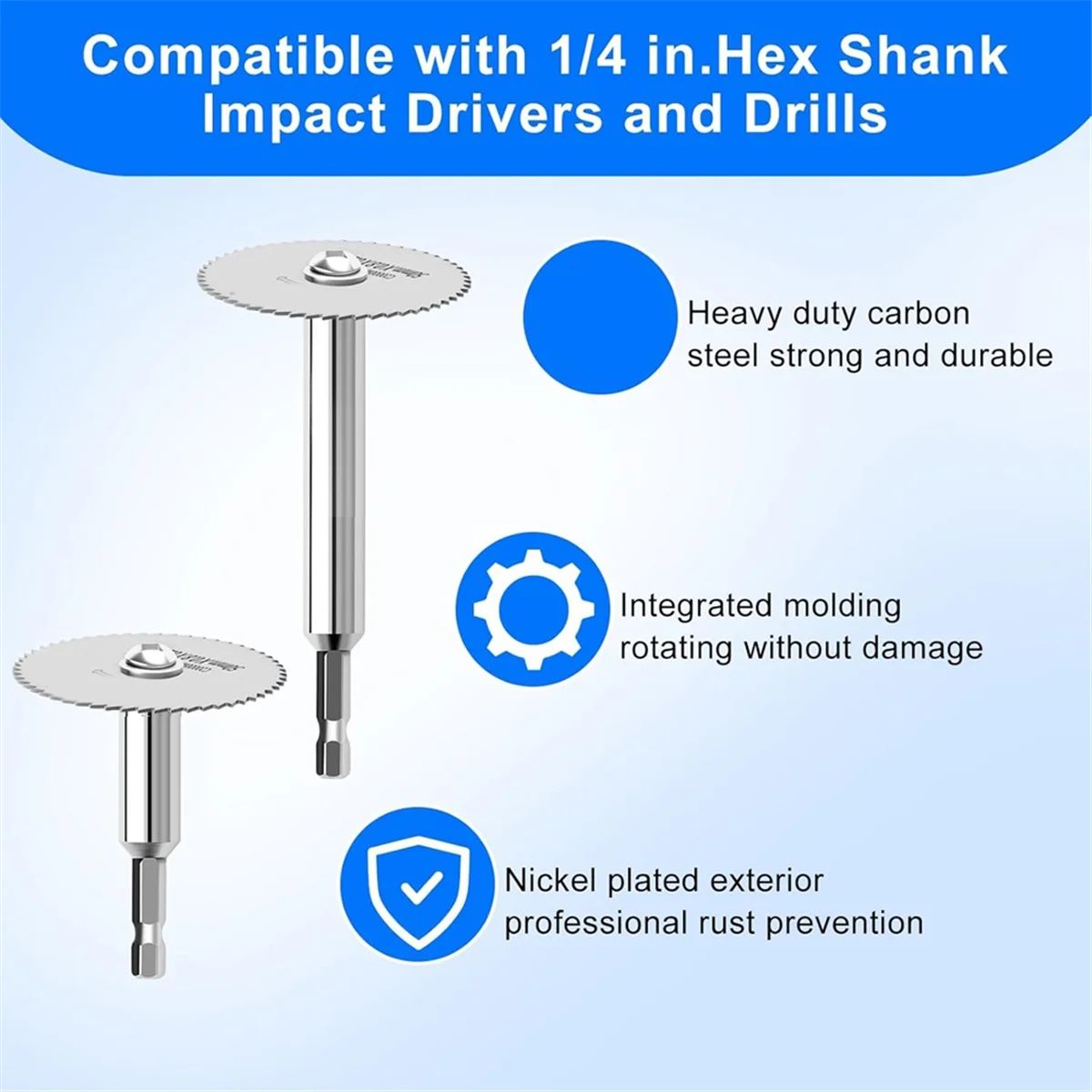 A002 Rotary Drill Saw Blades: 6 PCS Mini Circular Saw Blades,HSS Small Cutting Discs for Rotary Tools,Inside PVC Pipe Cutter