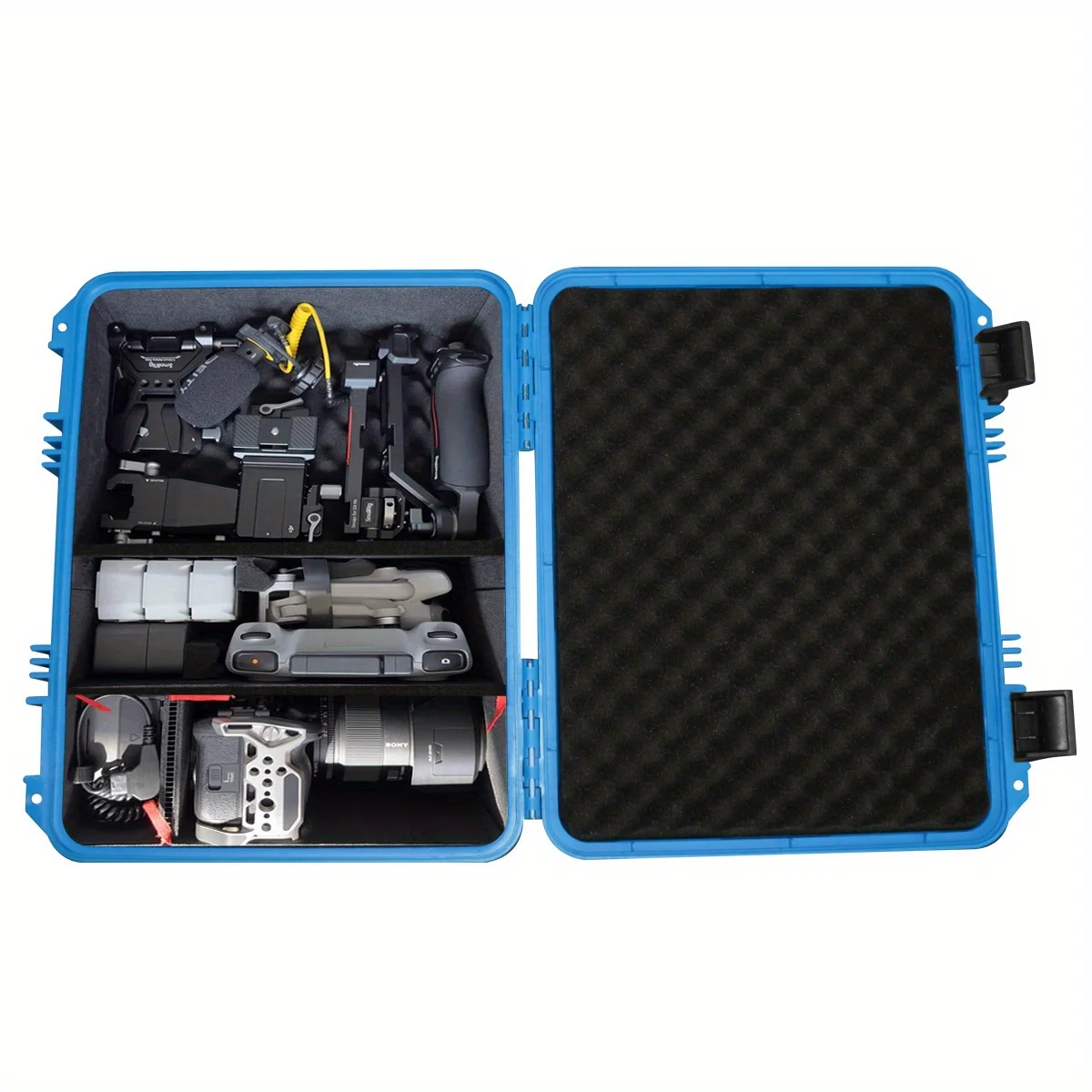 حقيبة أدوات بلاستيكية مناسبة لحمل صندوق أدوات تنظيم الأجهزة، مثالية للكاميرات والمنتجات الإلكترونية والملحقات