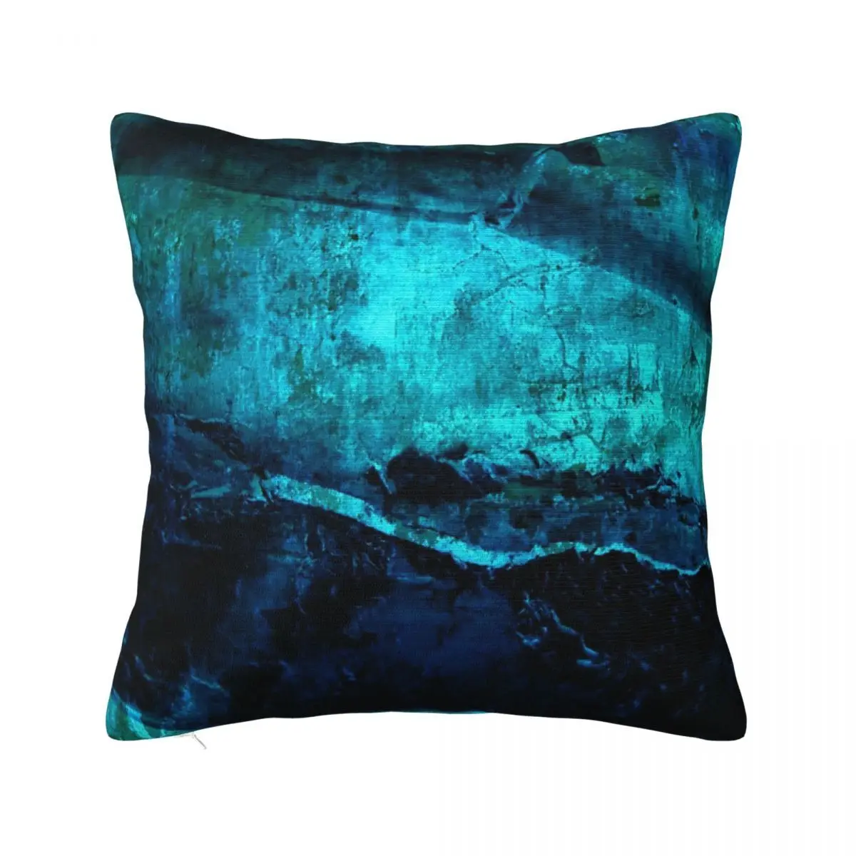 Beneath - Abstract In Navy Blue And Pillow Cover Pillows Cover Cushion Cover 45*45 Pillow Case Pillow Cover