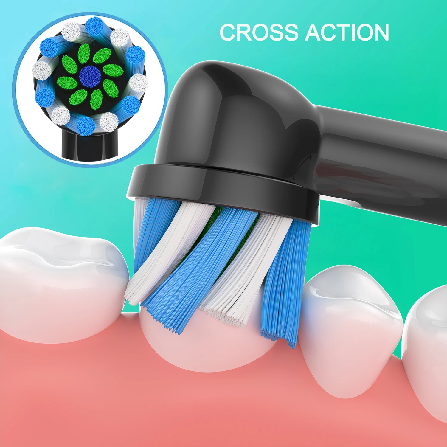 Wymienne główki do szczoteczki o działaniu krzyżowym EB50 do szczoteczki elektrycznej Oral B D12 D16 D100 3757 3709 pro3 pro1max