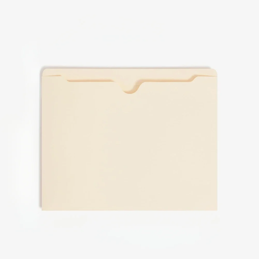 File Jackets, 25 Count, Manila, Reinforced Straight-Cut Tabs, Letter Size