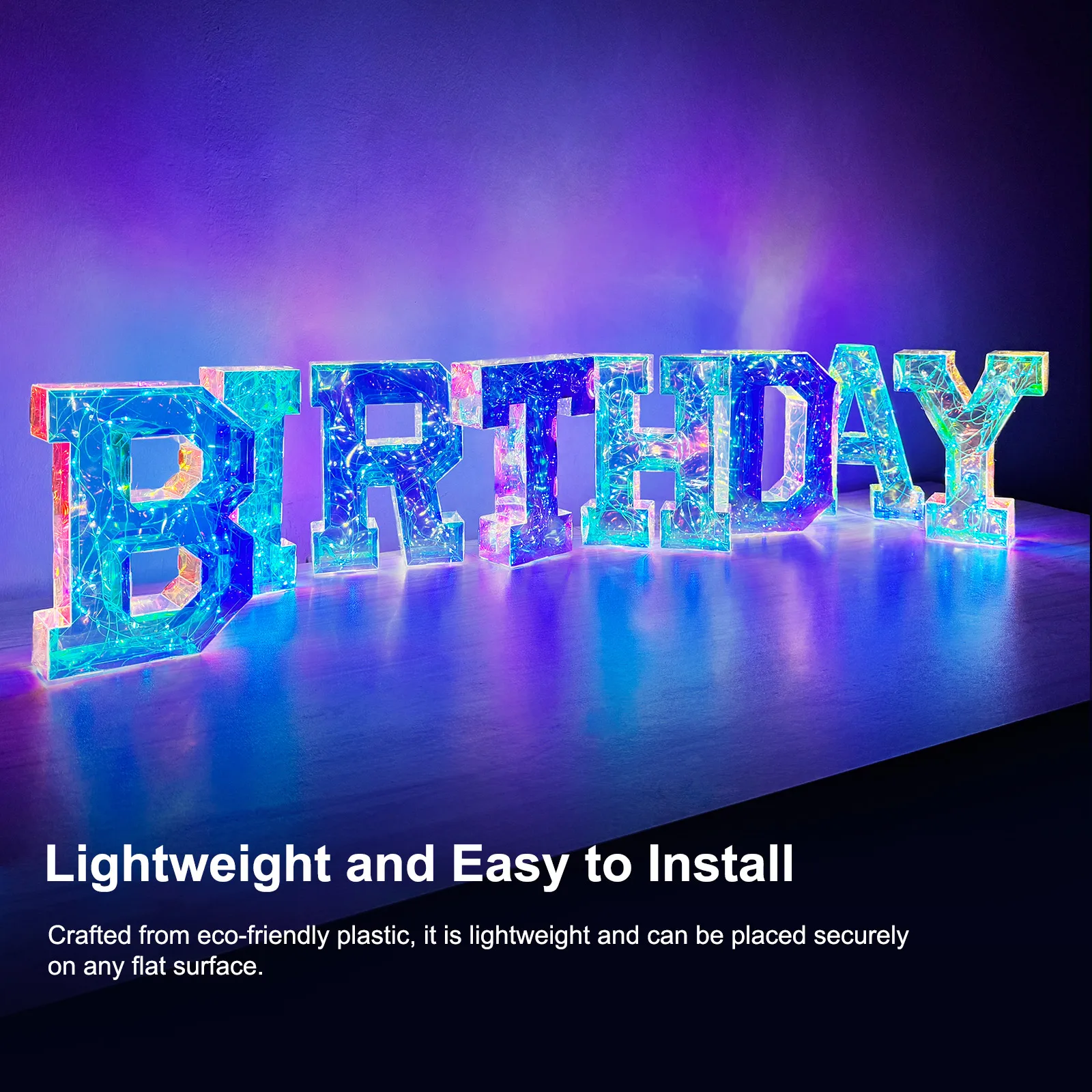 Multicolor Letters LED Night Light Numbers Dual‑Power Light‑Up Battery USB Operated Portable Indoor Decor for Party Wedding Home