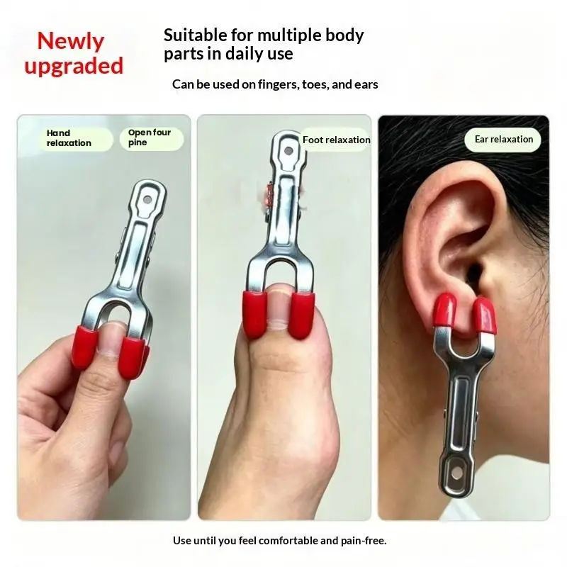 1/6Pcs Tiger Mouth Massage Clip Set – Finger, Ear & Body Acupressure Tool For Muscle Relaxation & Meridian Care.