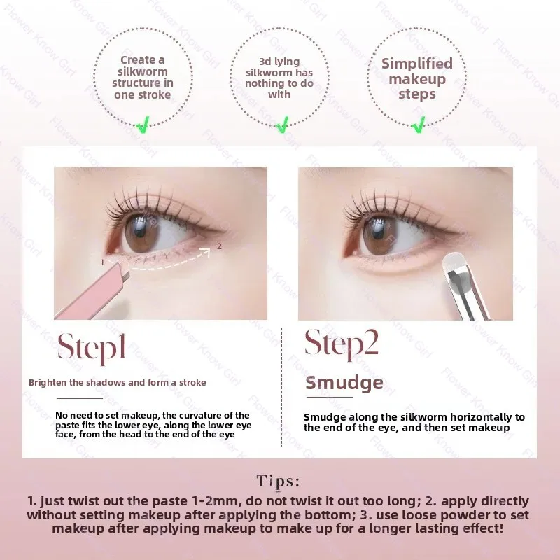 DEZONE 双頭アイバッグペンは影を明るくし、防水性と耐汗性があり、長持ちする立体的なアイバッグ、アイメイクアップ